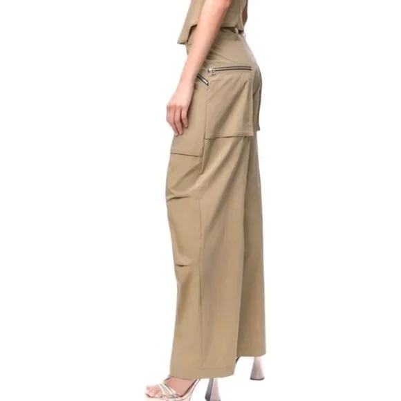 NWT Zara topstitched zipper cargo pants XS - Picture 13 of 16